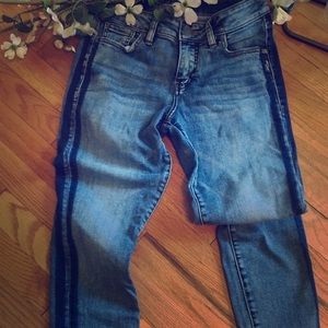 Silver AIKO ankle skinny jeans